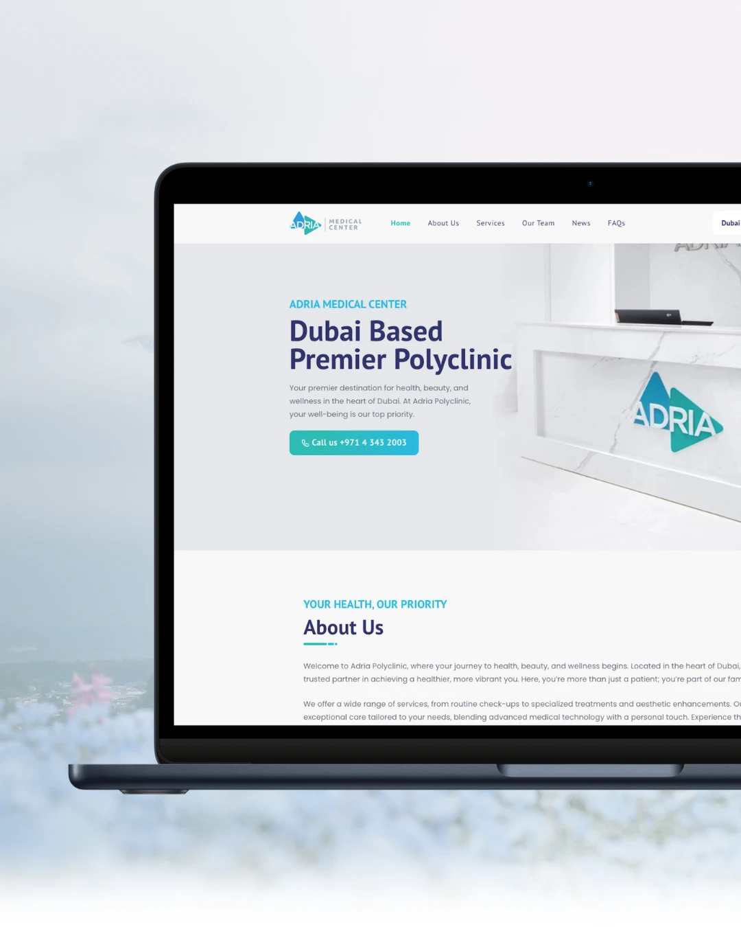 Adria Clinic Website Development